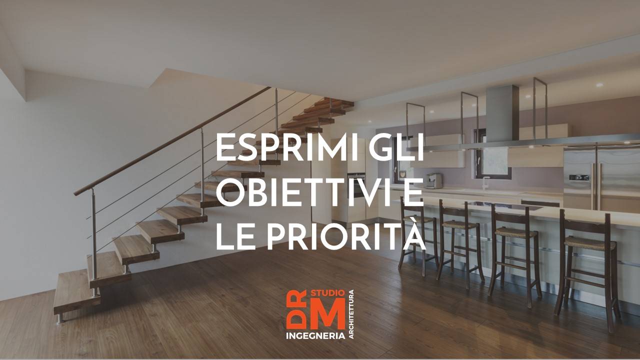 Esprimi gli obiettivi e le priorita - DRM Studio